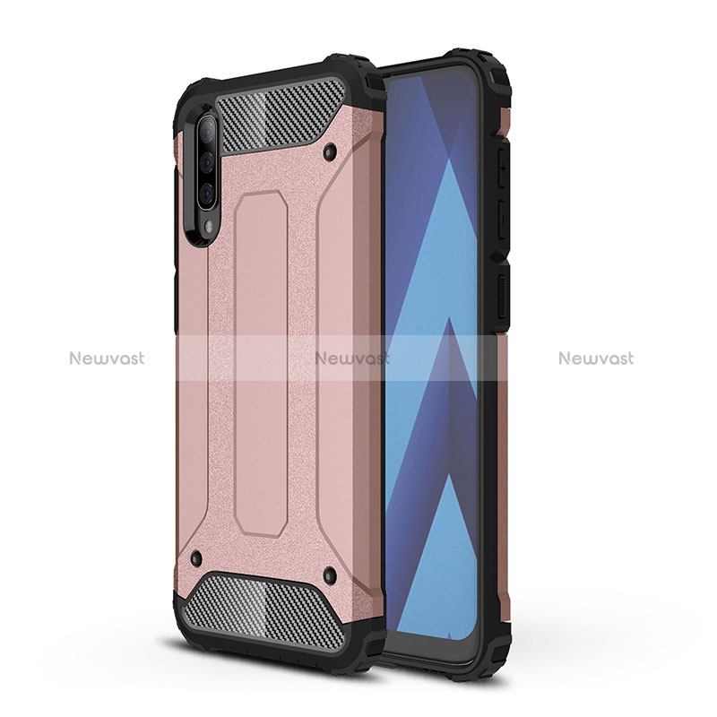 Silicone Matte Finish and Plastic Back Cover Case WL1 for Samsung Galaxy A30S