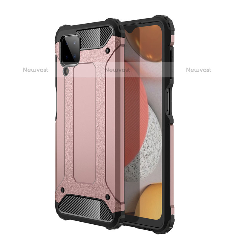 Silicone Matte Finish and Plastic Back Cover Case WL1 for Samsung Galaxy F12