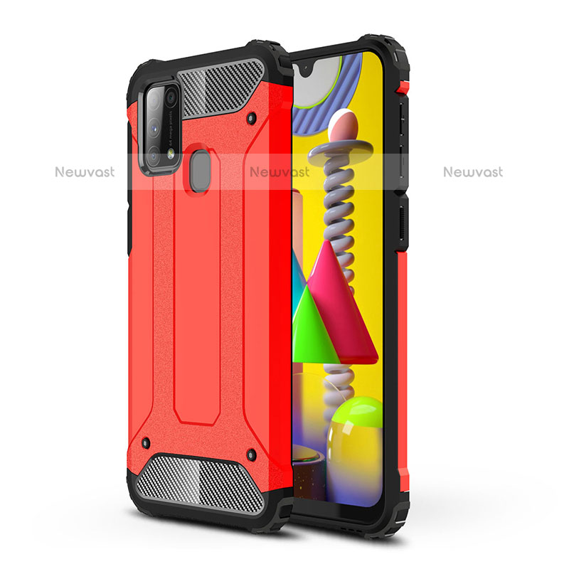 Silicone Matte Finish and Plastic Back Cover Case WL1 for Samsung Galaxy M31