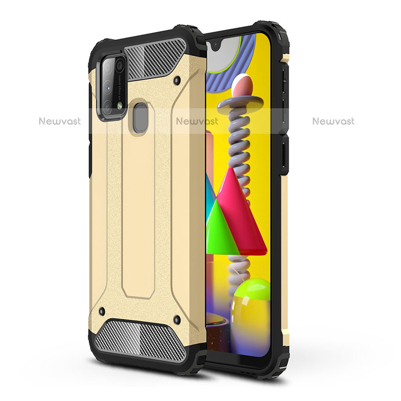 Silicone Matte Finish and Plastic Back Cover Case WL1 for Samsung Galaxy M31