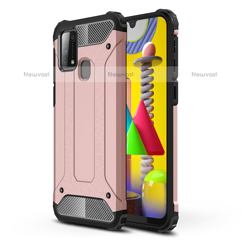 Silicone Matte Finish and Plastic Back Cover Case WL1 for Samsung Galaxy M31