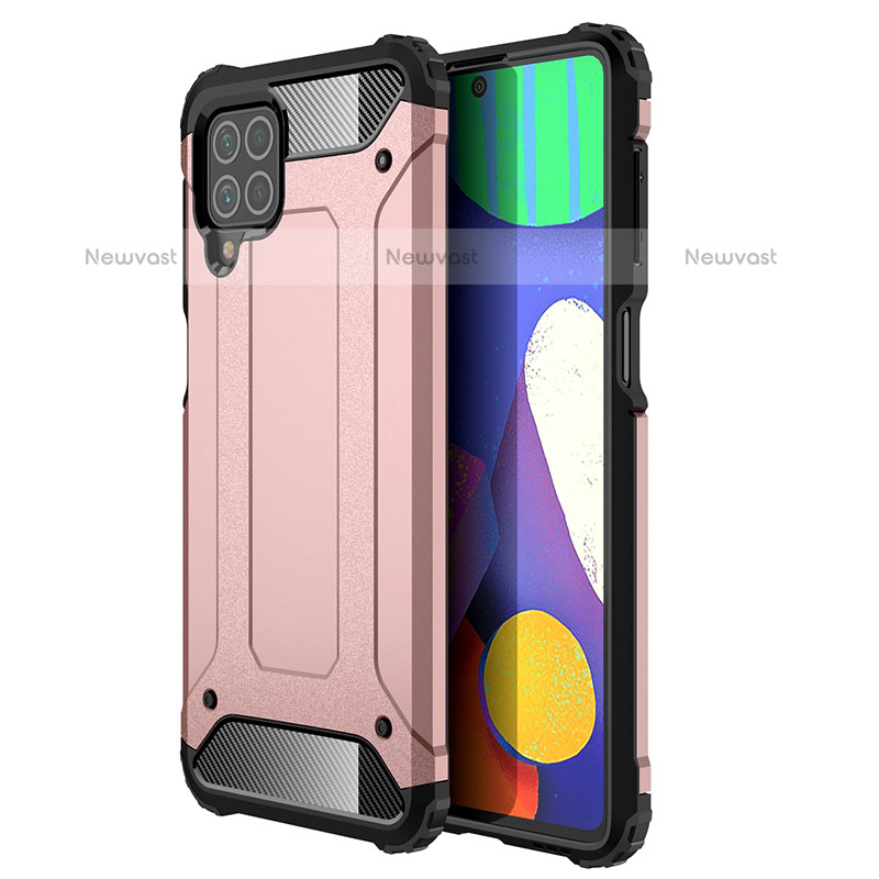 Silicone Matte Finish and Plastic Back Cover Case WL1 for Samsung Galaxy M62 4G