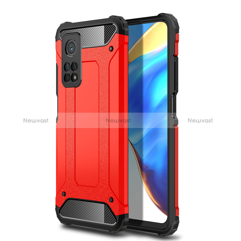 Silicone Matte Finish and Plastic Back Cover Case WL1 for Xiaomi Mi 10T Pro 5G