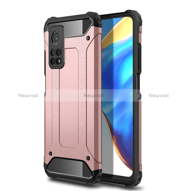 Silicone Matte Finish and Plastic Back Cover Case WL1 for Xiaomi Mi 10T Pro 5G
