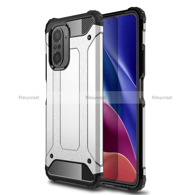 Silicone Matte Finish and Plastic Back Cover Case WL1 for Xiaomi Poco F3 5G
