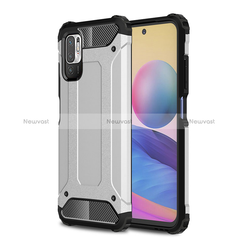 Silicone Matte Finish and Plastic Back Cover Case WL1 for Xiaomi POCO M3 Pro 5G