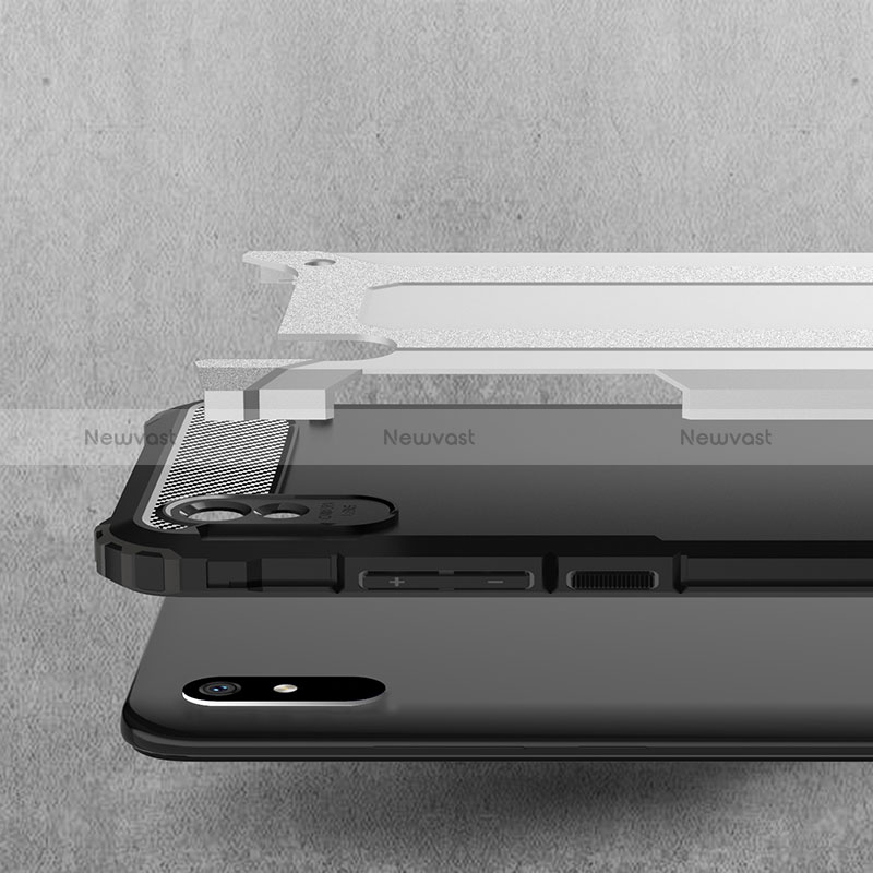 Silicone Matte Finish and Plastic Back Cover Case WL1 for Xiaomi Redmi 9A