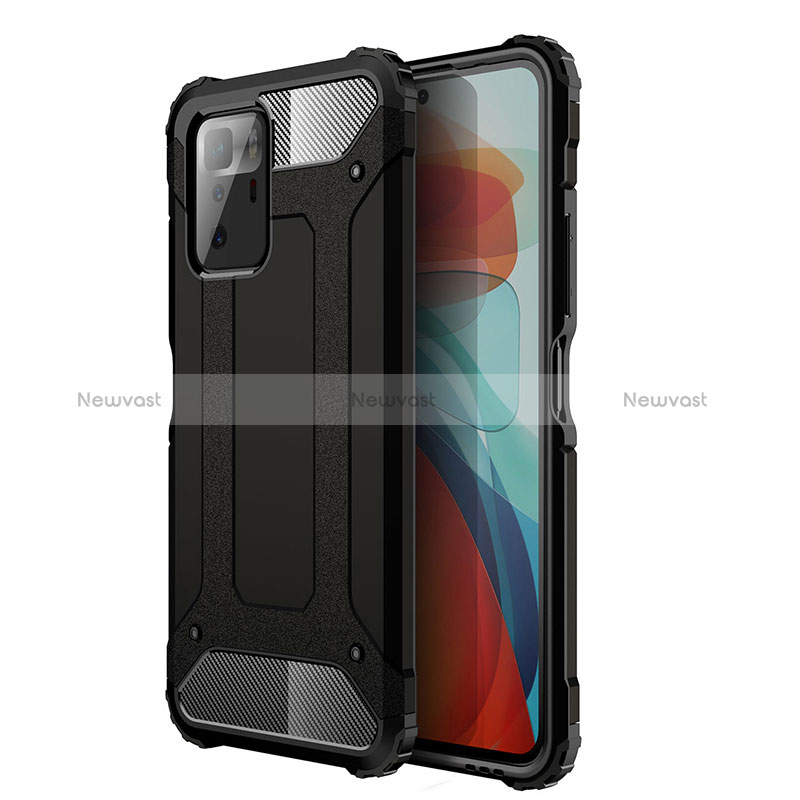 Silicone Matte Finish and Plastic Back Cover Case WL1 for Xiaomi Redmi Note 10 Pro 5G