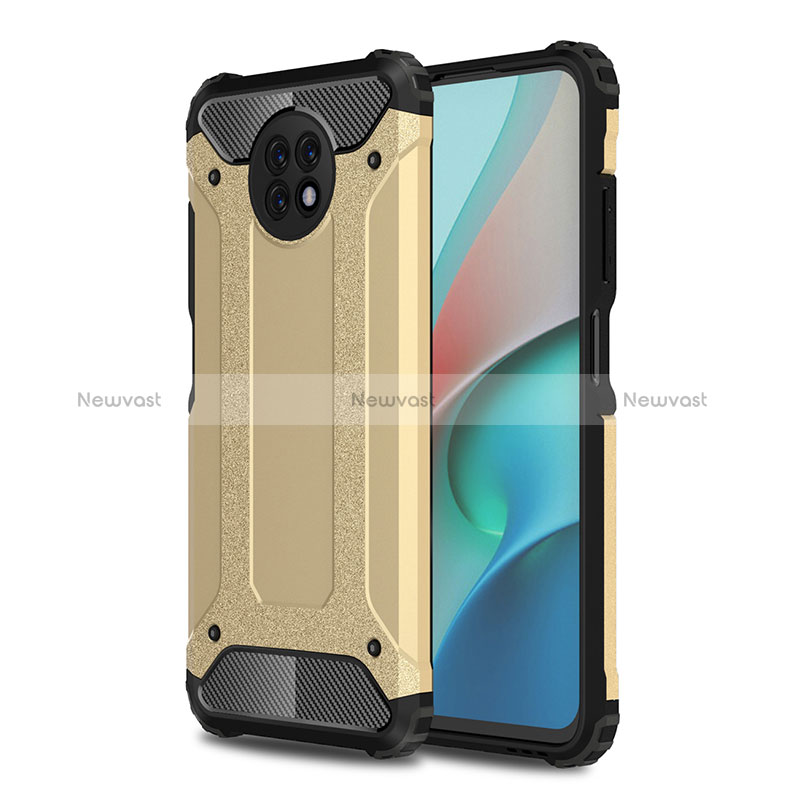 Silicone Matte Finish and Plastic Back Cover Case WL1 for Xiaomi Redmi Note 9 5G