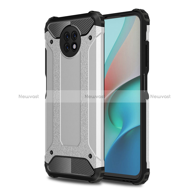 Silicone Matte Finish and Plastic Back Cover Case WL1 for Xiaomi Redmi Note 9 5G