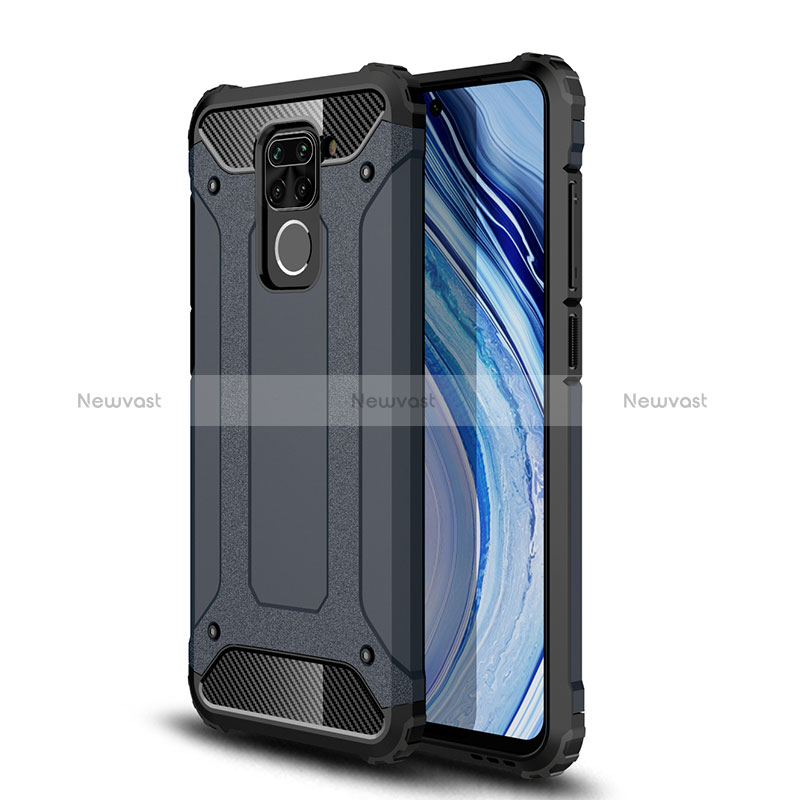 Silicone Matte Finish and Plastic Back Cover Case WL1 for Xiaomi Redmi Note 9