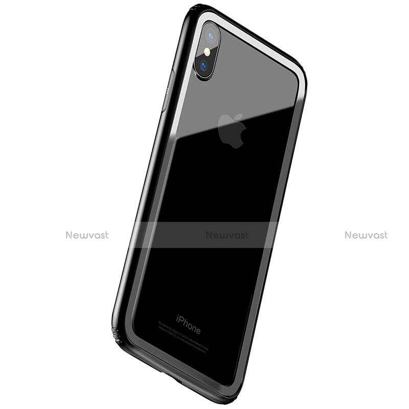 Silicone Silicone Frame Case for Apple iPhone X Black