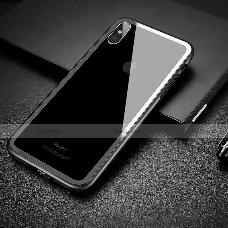 Silicone Silicone Frame Case for Apple iPhone Xs Black