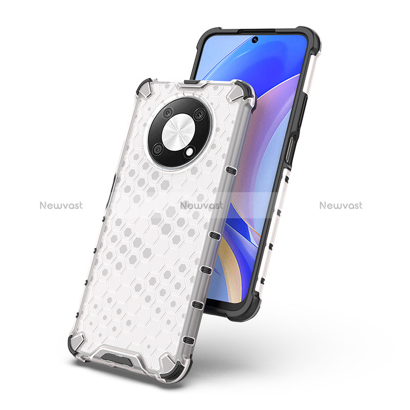 Silicone Transparent Frame Case Cover 360 Degrees AM1 for Huawei Enjoy 50 Pro