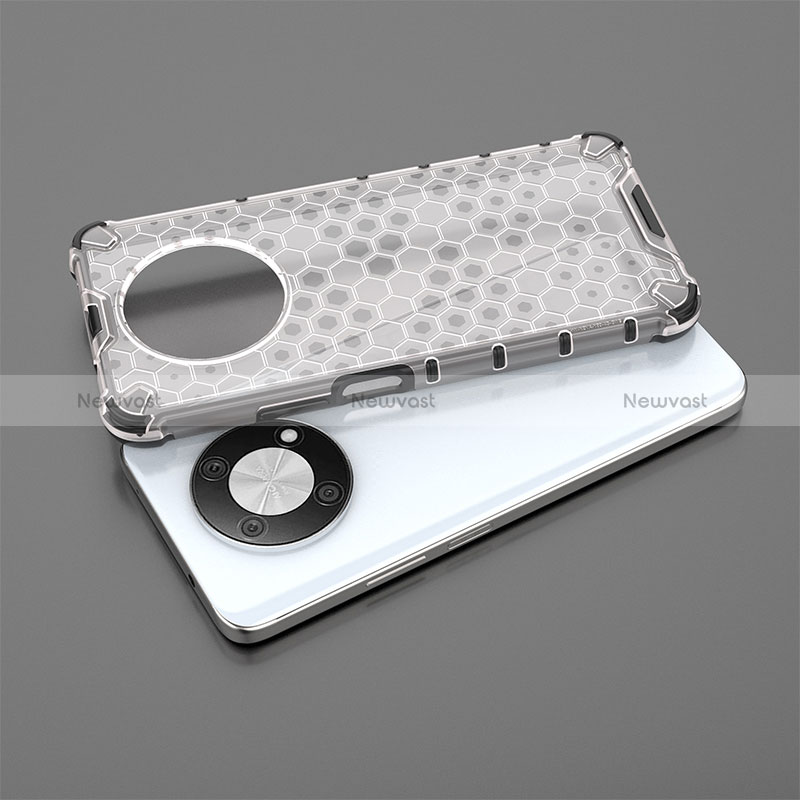 Silicone Transparent Frame Case Cover 360 Degrees AM1 for Huawei Enjoy 50 Pro