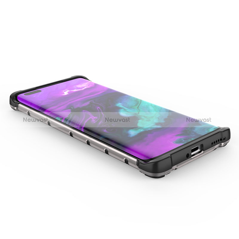 Silicone Transparent Frame Case Cover 360 Degrees AM1 for Huawei Honor Magic3 Pro 5G