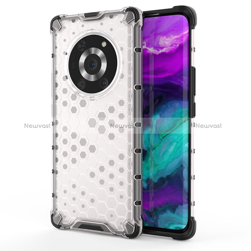 Silicone Transparent Frame Case Cover 360 Degrees AM1 for Huawei Honor Magic3 Pro 5G