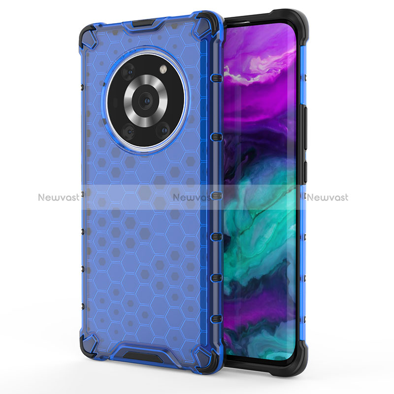 Silicone Transparent Frame Case Cover 360 Degrees AM1 for Huawei Honor Magic3 Pro 5G