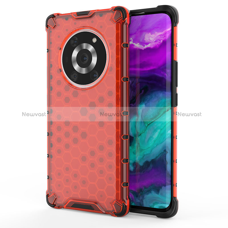 Silicone Transparent Frame Case Cover 360 Degrees AM1 for Huawei Honor Magic3 Pro 5G