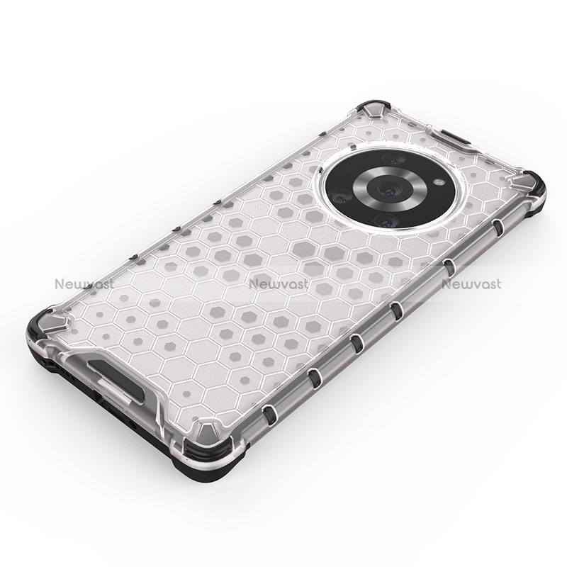 Silicone Transparent Frame Case Cover 360 Degrees AM1 for Huawei Honor Magic3 Pro 5G