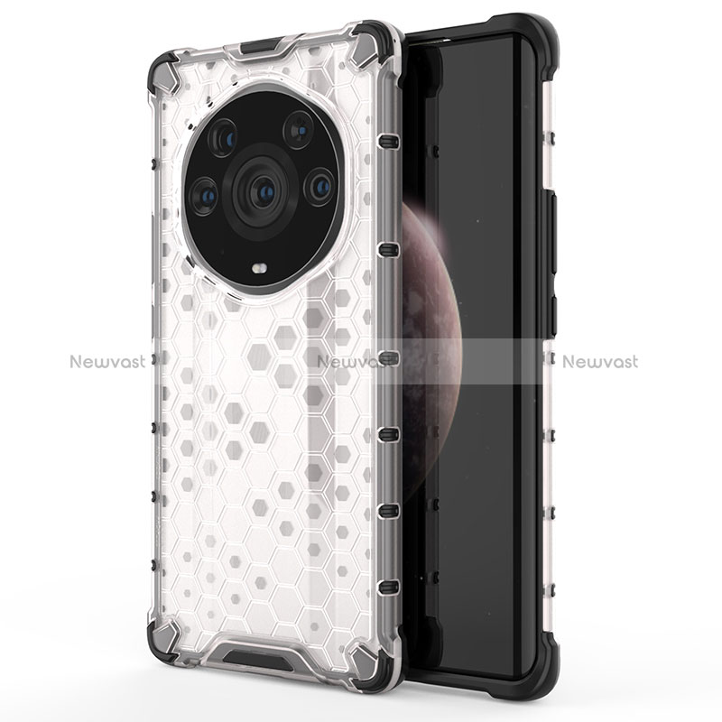 Silicone Transparent Frame Case Cover 360 Degrees AM1 for Huawei Honor Magic3 Pro+ Plus 5G