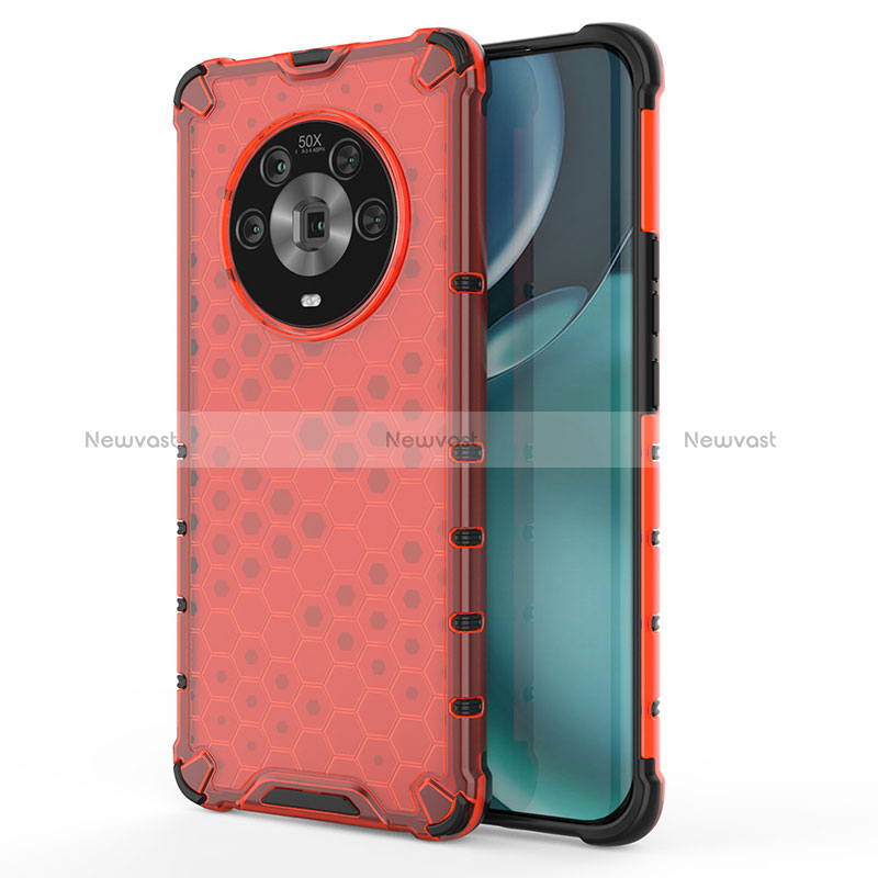 Silicone Transparent Frame Case Cover 360 Degrees AM1 for Huawei Honor Magic4 5G