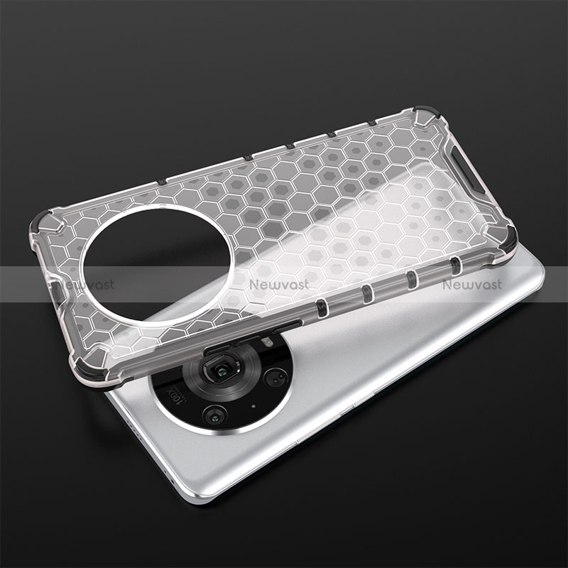 Silicone Transparent Frame Case Cover 360 Degrees AM1 for Huawei Honor Magic4 Pro 5G