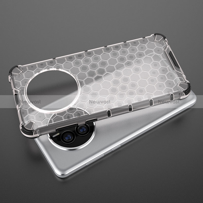 Silicone Transparent Frame Case Cover 360 Degrees AM1 for Huawei Mate 50 Pro