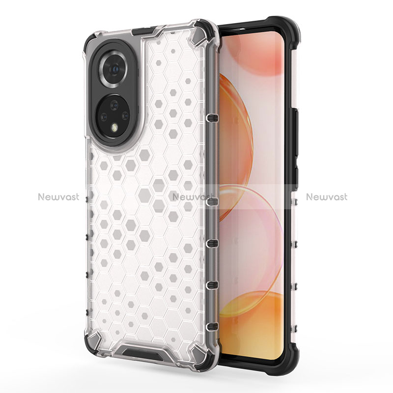 Silicone Transparent Frame Case Cover 360 Degrees AM1 for Huawei Nova 9