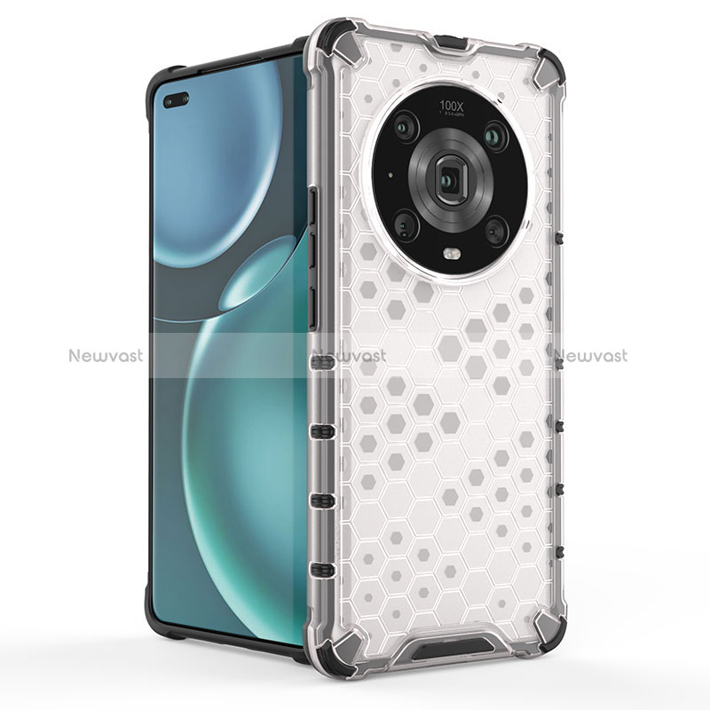 Silicone Transparent Frame Case Cover 360 Degrees AM1 for OnePlus Ace 5G