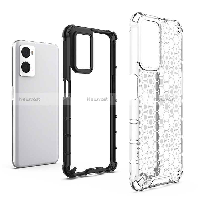 Silicone Transparent Frame Case Cover 360 Degrees AM1 for Oppo A36