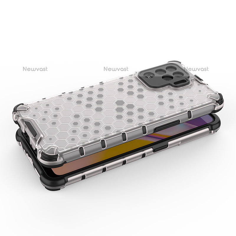 Silicone Transparent Frame Case Cover 360 Degrees AM1 for Oppo F19 Pro