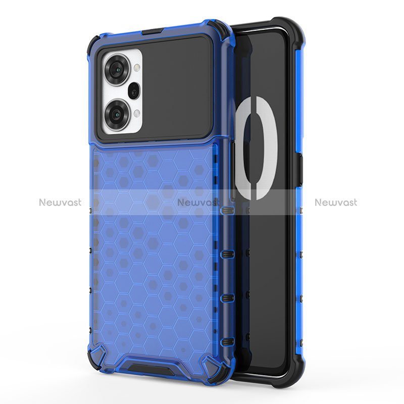 Silicone Transparent Frame Case Cover 360 Degrees AM1 for Oppo K10 Pro 5G