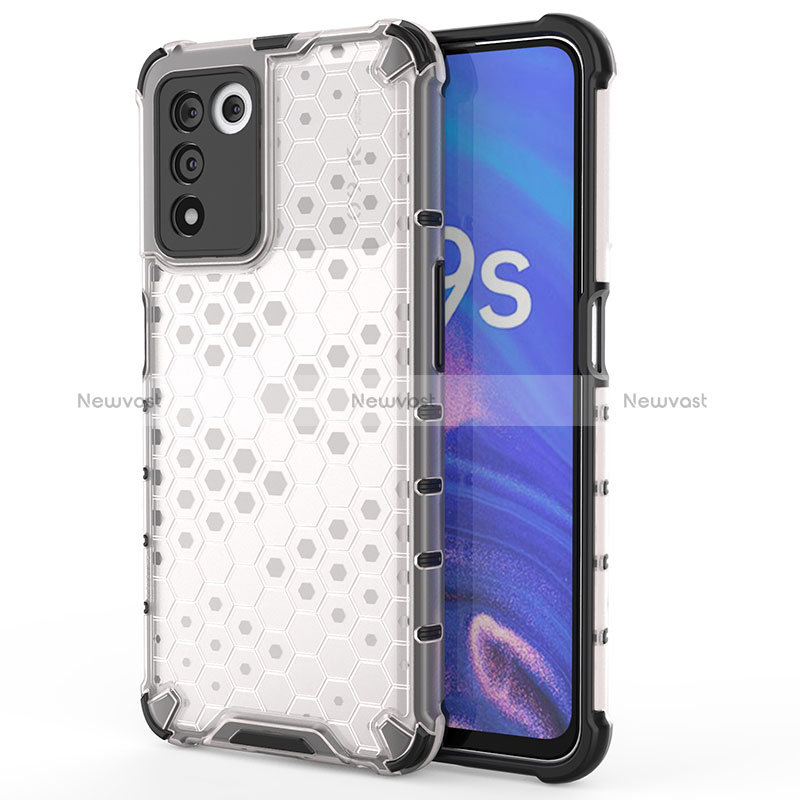 Silicone Transparent Frame Case Cover 360 Degrees AM1 for Oppo K9S 5G