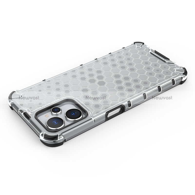 Silicone Transparent Frame Case Cover 360 Degrees AM1 for Realme 10T 5G