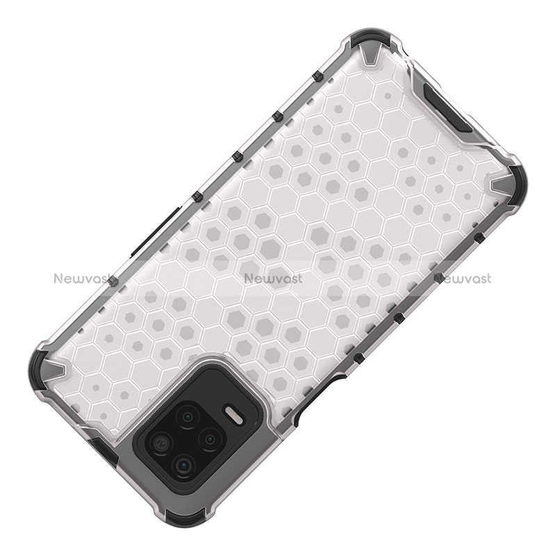 Silicone Transparent Frame Case Cover 360 Degrees AM1 for Realme 8 5G