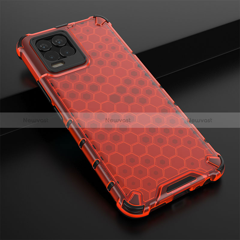 Silicone Transparent Frame Case Cover 360 Degrees AM1 for Realme 8 Pro