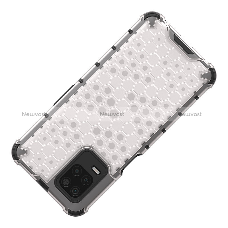 Silicone Transparent Frame Case Cover 360 Degrees AM1 for Realme 8s 5G