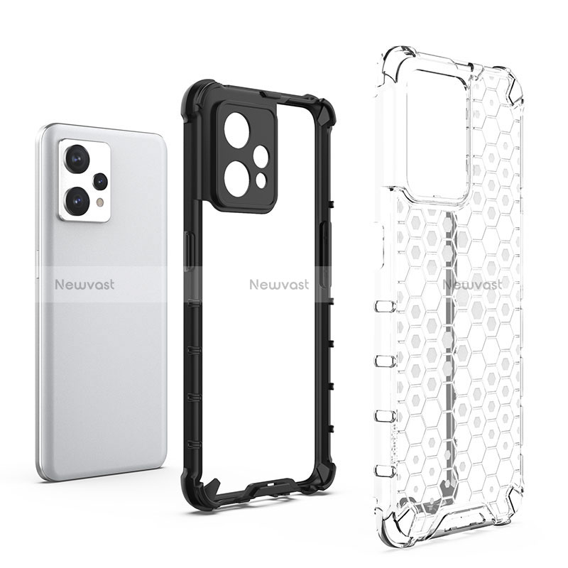 Silicone Transparent Frame Case Cover 360 Degrees AM1 for Realme 9 4G