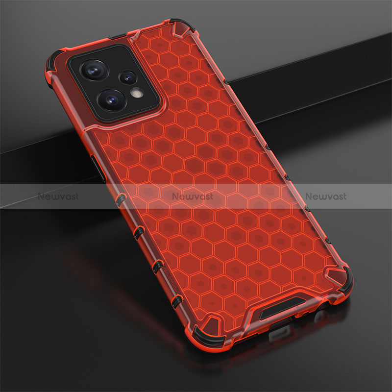 Silicone Transparent Frame Case Cover 360 Degrees AM1 for Realme 9 4G