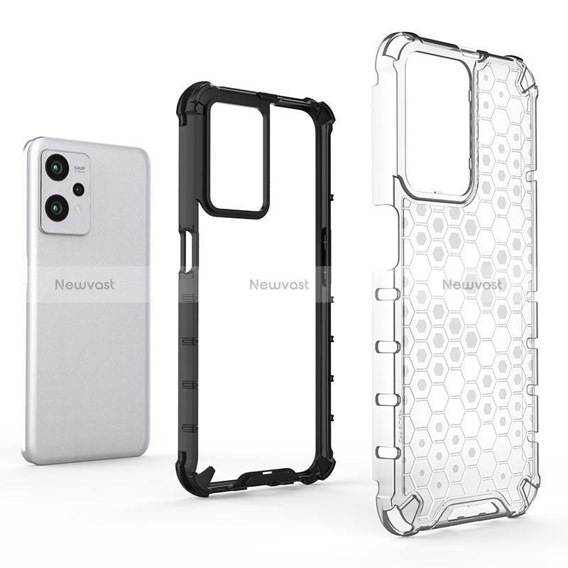 Silicone Transparent Frame Case Cover 360 Degrees AM1 for Realme 9 Pro 5G