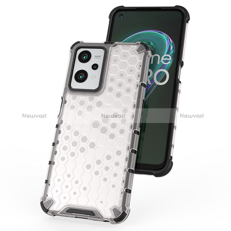 Silicone Transparent Frame Case Cover 360 Degrees AM1 for Realme 9 Pro 5G