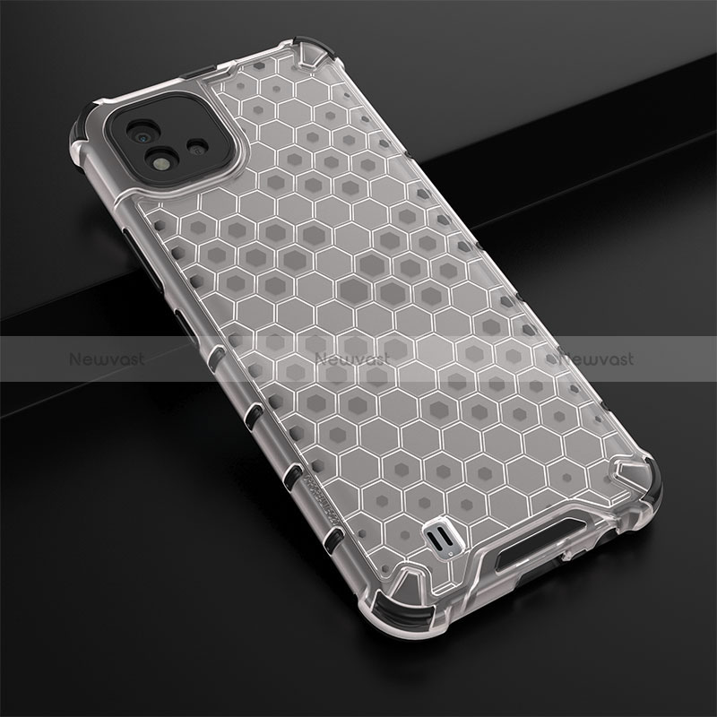 Silicone Transparent Frame Case Cover 360 Degrees AM1 for Realme C11 (2021)