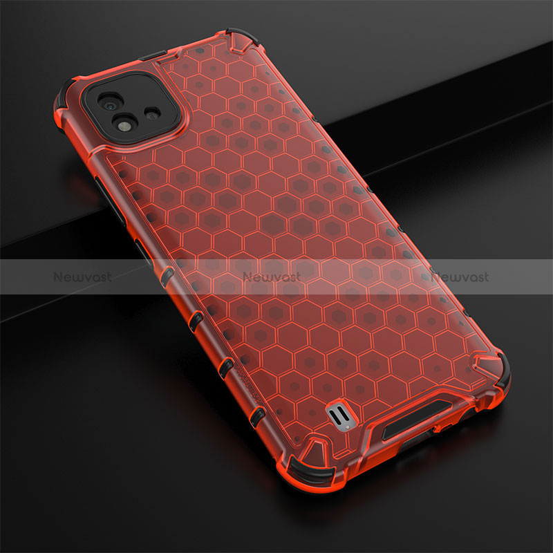 Silicone Transparent Frame Case Cover 360 Degrees AM1 for Realme C11 (2021)