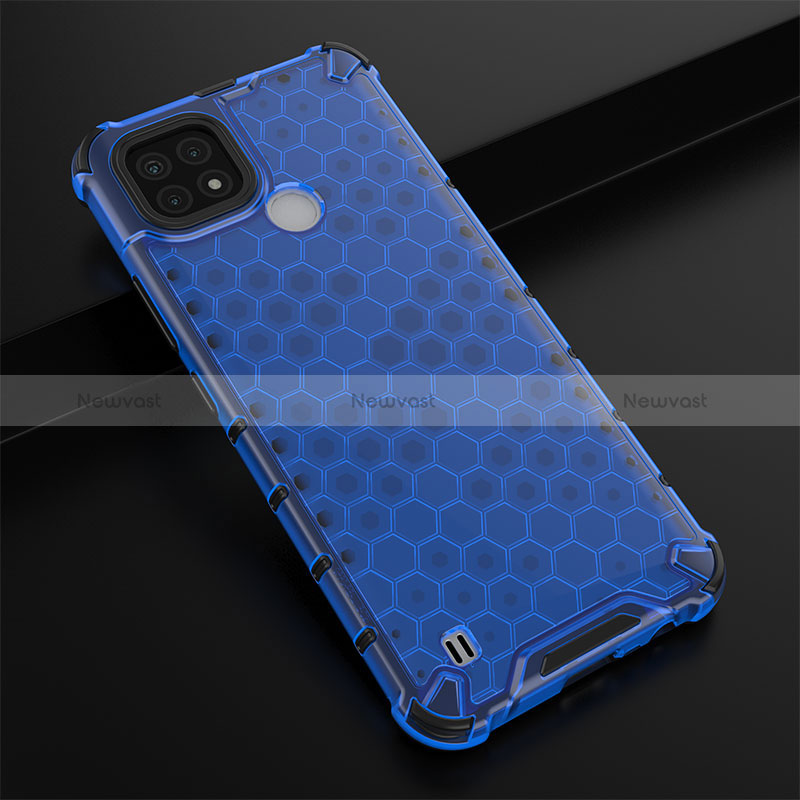 Silicone Transparent Frame Case Cover 360 Degrees AM1 for Realme C21