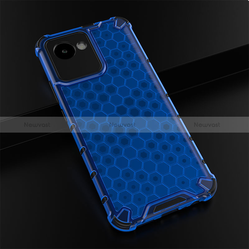 Silicone Transparent Frame Case Cover 360 Degrees AM1 for Realme C30