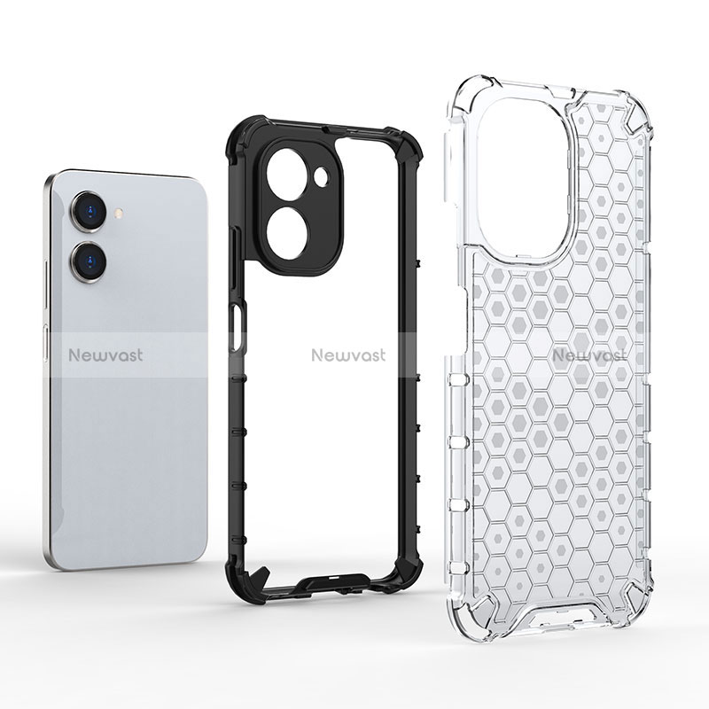 Silicone Transparent Frame Case Cover 360 Degrees AM1 for Realme C33