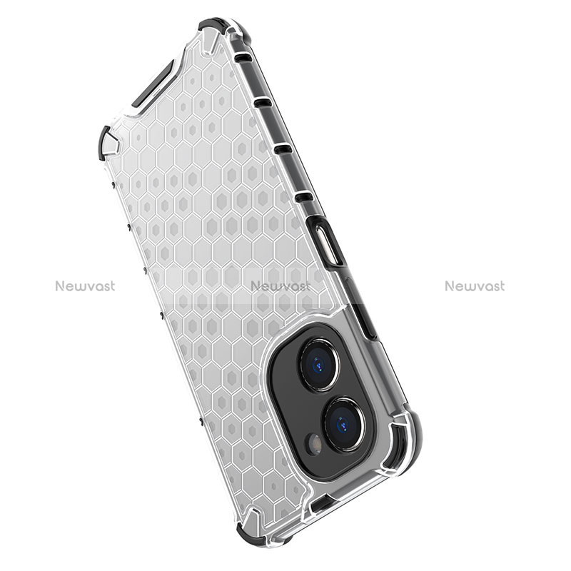 Silicone Transparent Frame Case Cover 360 Degrees AM1 for Realme C33 (2023)