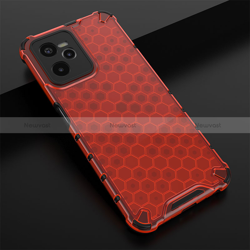 Silicone Transparent Frame Case Cover 360 Degrees AM1 for Realme C35