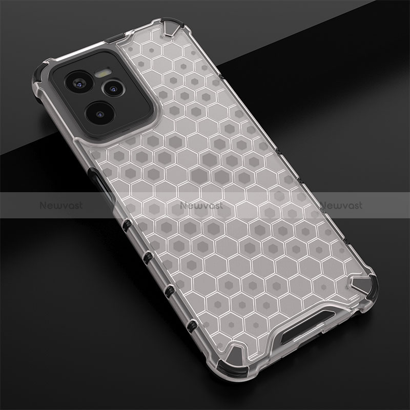 Silicone Transparent Frame Case Cover 360 Degrees AM1 for Realme C35